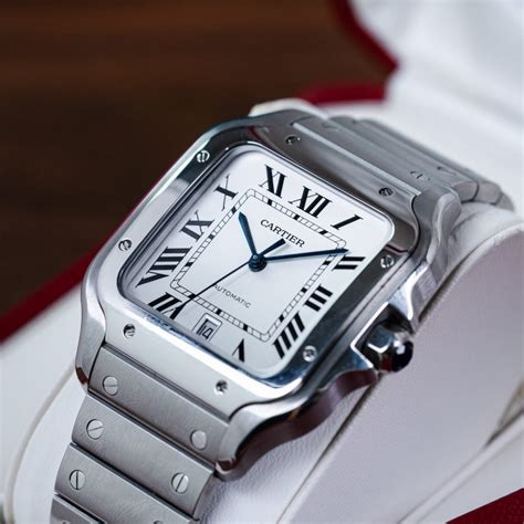 cartier santos with date